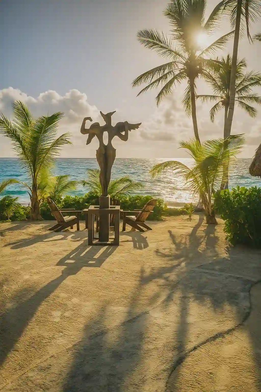 Tulum beaches with white sand and turquoise waters