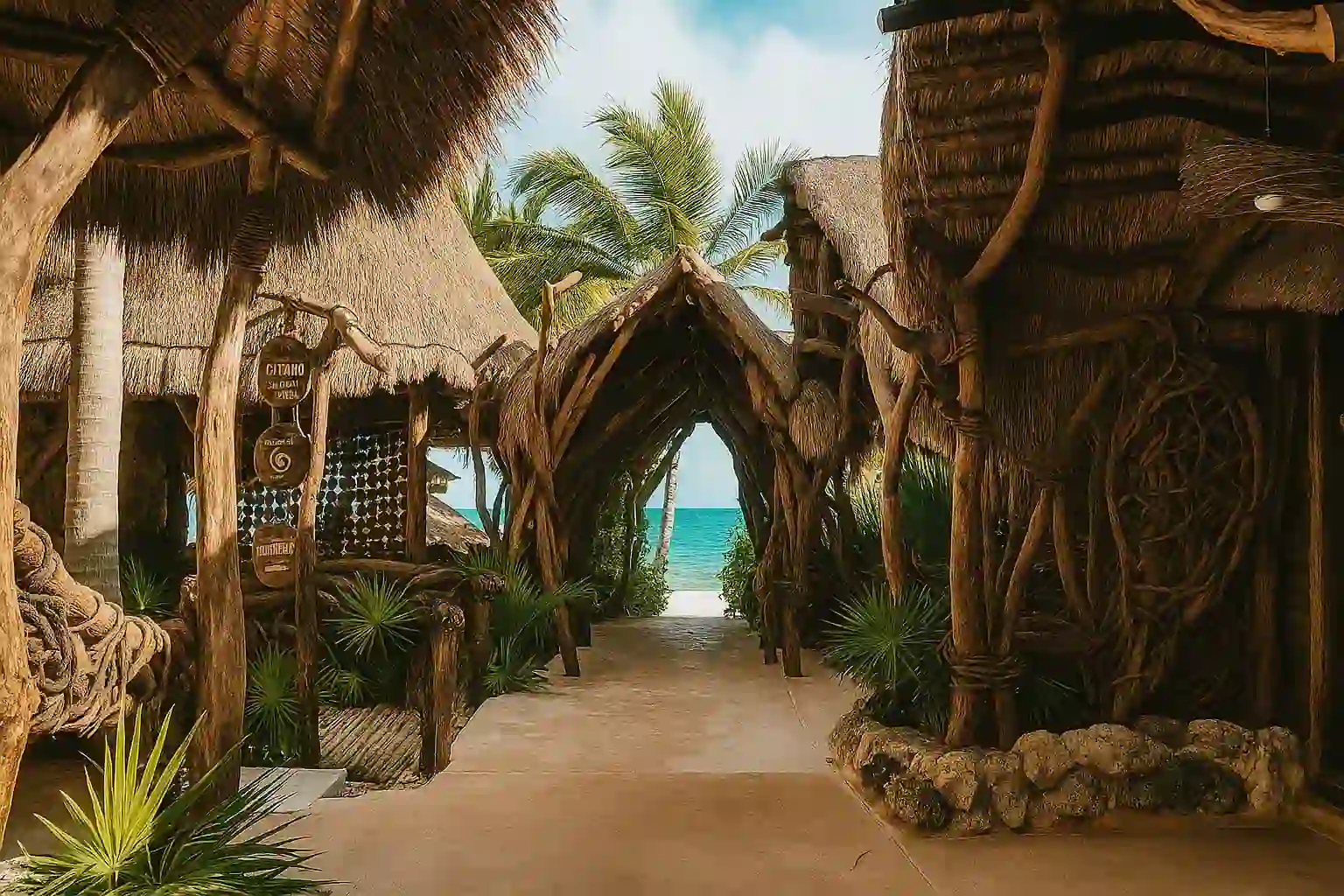 Paradise beaches of Tulum and Riviera Maya